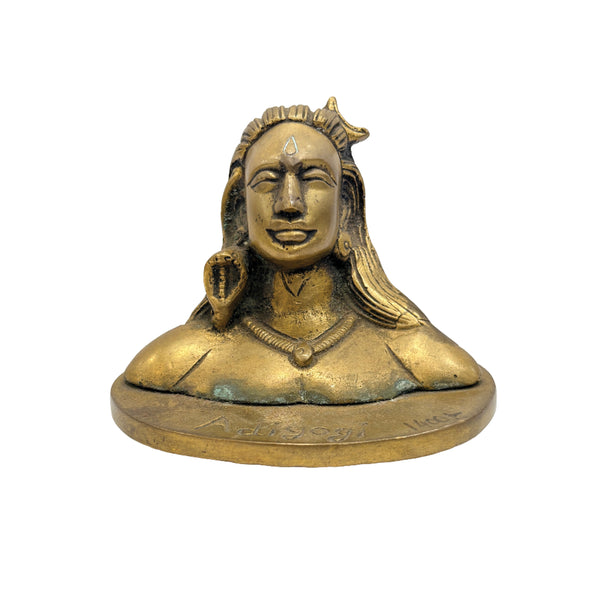 Brass Adiyogi Shiva Idol