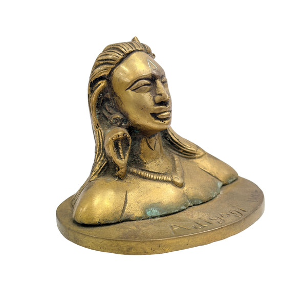 Brass Adiyogi Shiva Idol